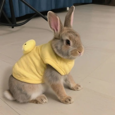 兔子衣服秋冬保暖背心宠物兔兔