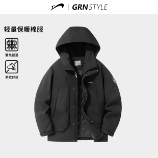 棉服外套情侣加厚棉衣女防风衣 2025年冬季 贵人鸟保暖工装 夹克男款