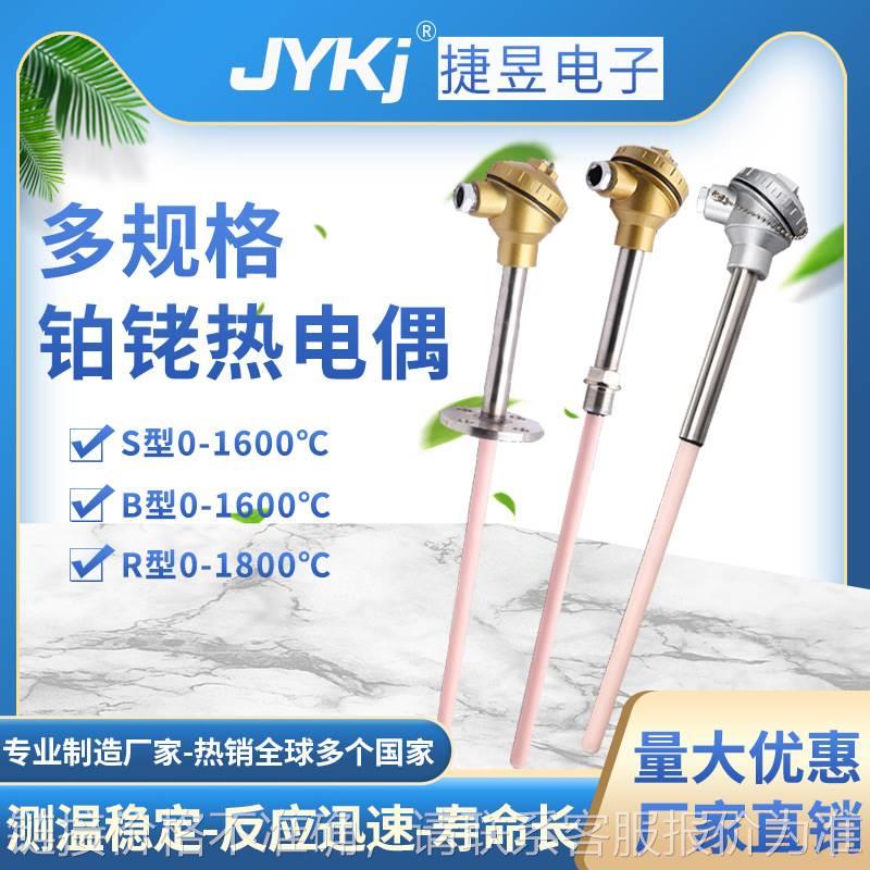 S型铂铑热电偶耐高温刚玉管WRp-130铂铑电热偶B型R型热电偶