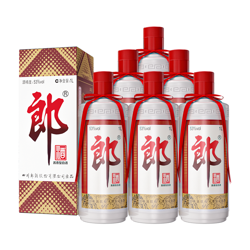 郎酒 郎牌郎酒 53度 1000ml*6瓶 酱香型高档白酒 礼送宴请粮食酒