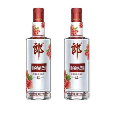 郎酒 顺品郎（红顺）礼盒装45度480ml*2瓶装浓酱兼香型白酒口粮酒