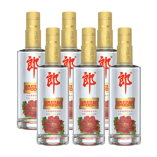 郎酒顺品郎（金盖装）45度 480ml 浓酱兼香型白酒六瓶装 (非原箱)