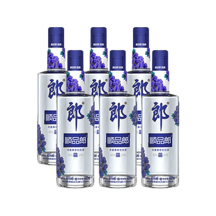 非原箱 郎酒顺品郎 6瓶浓酱兼香型白酒 45度480ml 蓝顺