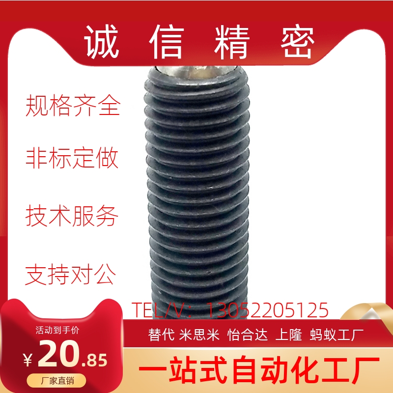 动向钢珠螺杆 齿面型锁紧螺丝 FSMG6-M16 无弹簧滚动波珠 PT16C