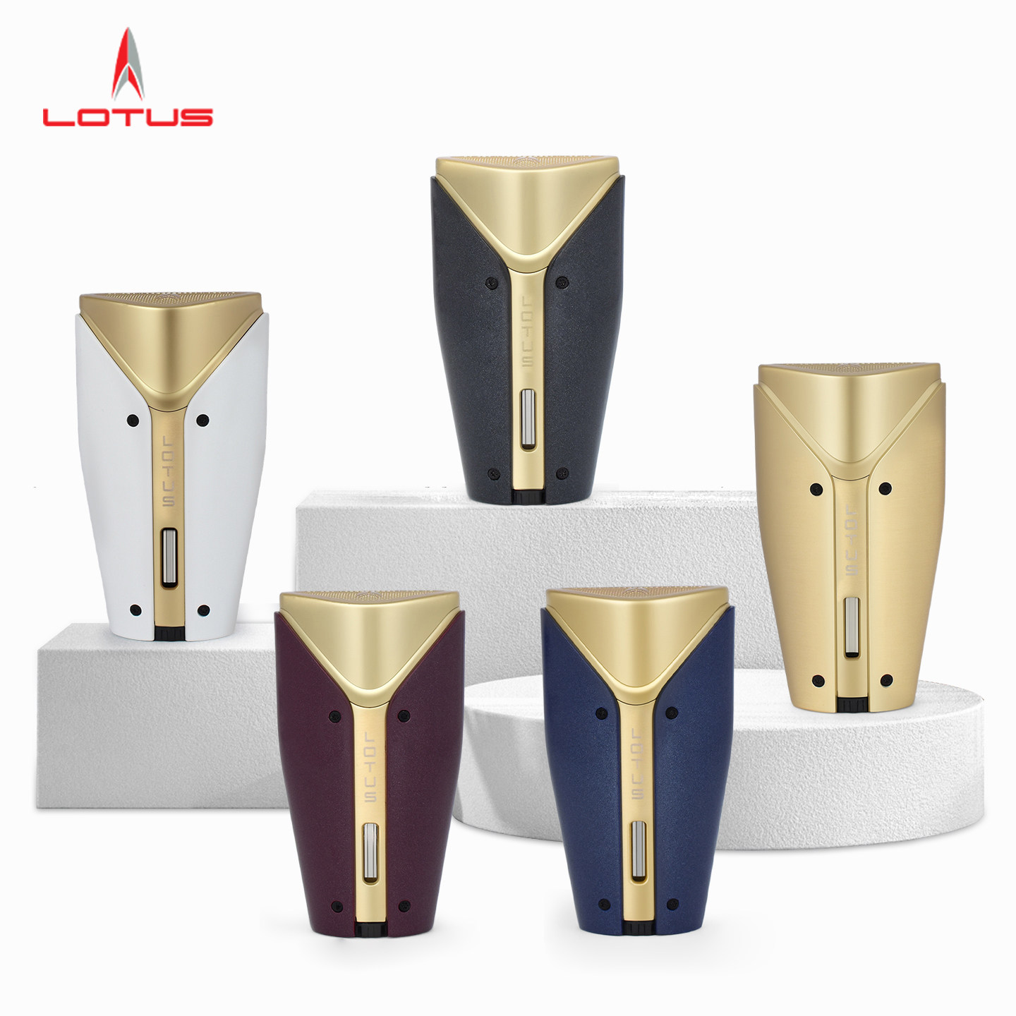 美国LOTUS ROMULUS系列雪茄打火机路特斯三火焰大气仓雪茄喷枪