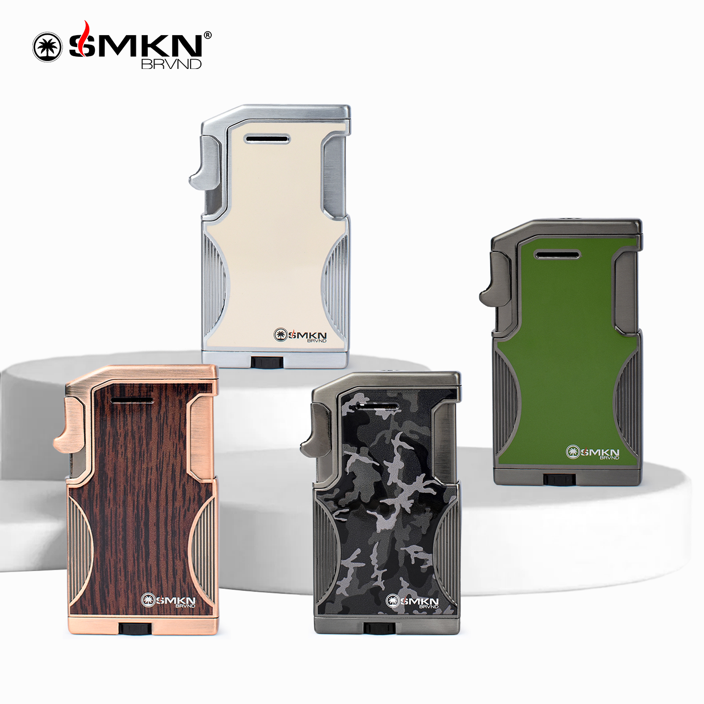 美国SMKN BRVND DOS软硬火打火机 烟斗雪茄两用打火机 送保护套