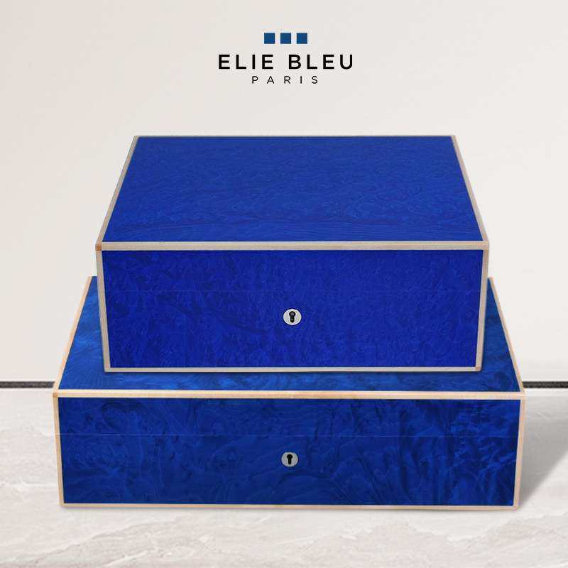 ELIE BLEU浆果鹃木皇室蓝雪松木雪茄保湿盒古巴雪茄烟盒75/110支,ZIPPO/瑞士军刀/眼镜,烟盒,淘宝优惠券,粉丝福利购,淘宝优惠卷