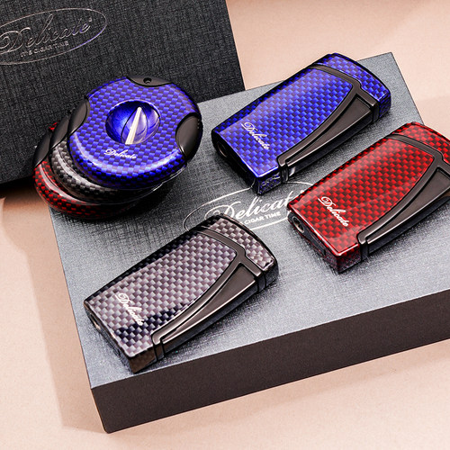 Delicate雪茄V剪双火雪茄打火机