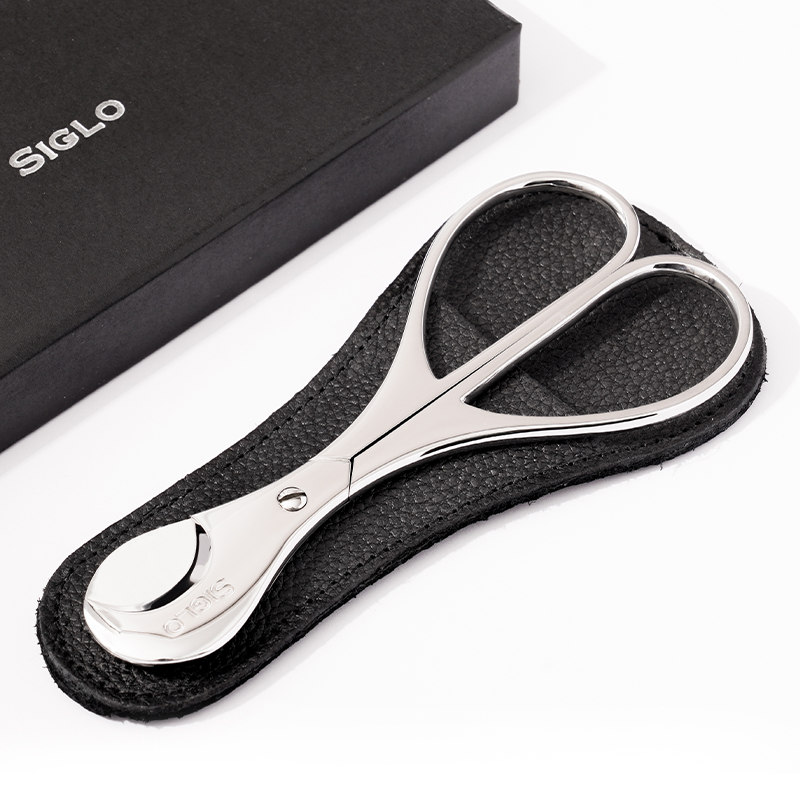 Siglo Cigar Scissors世纪雪茄剪锋利刀刃手握式剪刀配雪茄皮套
