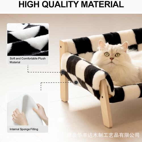 现货木质猫沙发宠物床网红猫窝狗窝夏季四季通用可拆洗猫床工厂