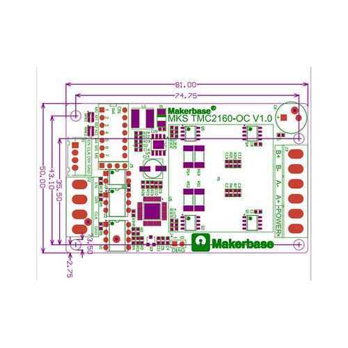 启庞3D打印机配件 MKS TMC2160-OC 步进电机驱动 大电流超静音