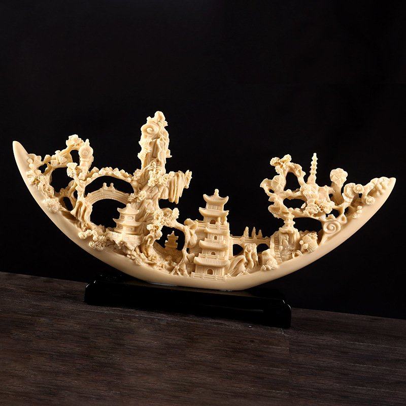 新中式家居装饰摆件树脂工艺品一帆风顺客厅开业礼品办公室桌摆件,家居饰品,桌面摆件,淘宝优惠券,粉丝福利购,淘宝优惠卷