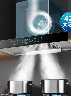 欧式油烟机家用厨房大吸力T型抽油烟机顶吸清洗油烟机