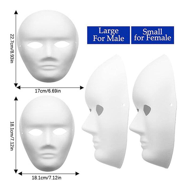 跨境热销DIY纸浆面具空白脸谱面具京剧儿童手绘涂鸦男女化妆舞会