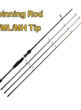 跨境M调枪柄直柄钓鱼竿海钓鲈鱼鳜鱼翘嘴碳素插接3竿稍路亚竿渔具