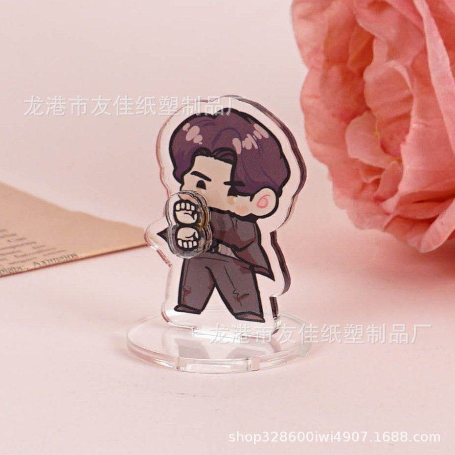 创意亚克力旋转立牌卡通动漫摇摇乐周边diy挂件人形透明桌面摆件,家居饰品,桌面摆件,淘宝优惠券,粉丝福利购,淘宝优惠卷