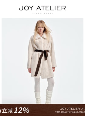 JOY8S02月光宝石 Saga皇冠级娃娃领经典中长款H型水貂皮草外套