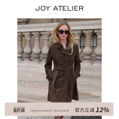 AA级绒面工艺羊皮风衣外套