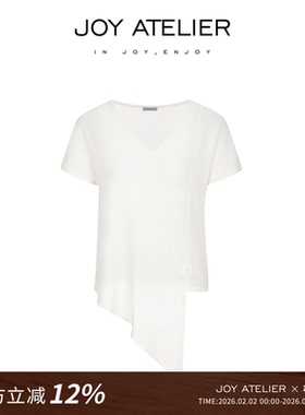 JOY1221 THE SHINE 澳洲美莉诺超细绵羊毛宽松珠片短袖针织上衣