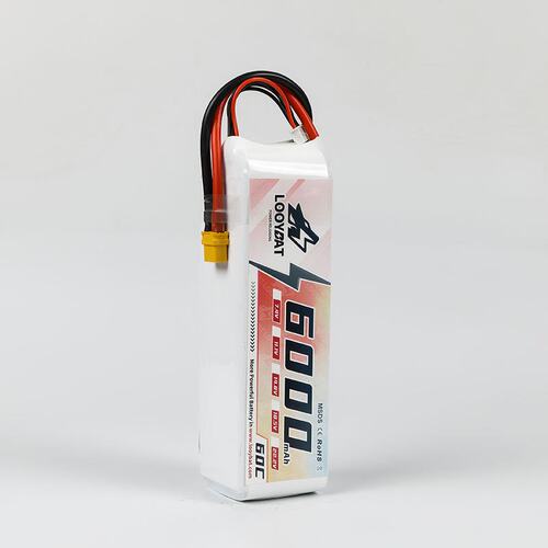 LOOYBAT 6000mAh 60C 22.2V 6S1P穿越机FPV无人机聚合物锂电池