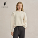 纯色百搭显瘦圆领加绒套头打底衫 新品 女 卫衣2025冬季 POLOWALK女式