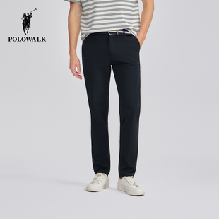 新品 春夏裤 商务通勤长裤 显瘦修身 POLOWALK休闲裤 直筒裤 男式