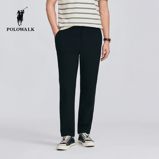 休闲裤 松紧腰抽绳直筒休闲长裤 2026春夏裤 男装 新品 POLOWALK男式