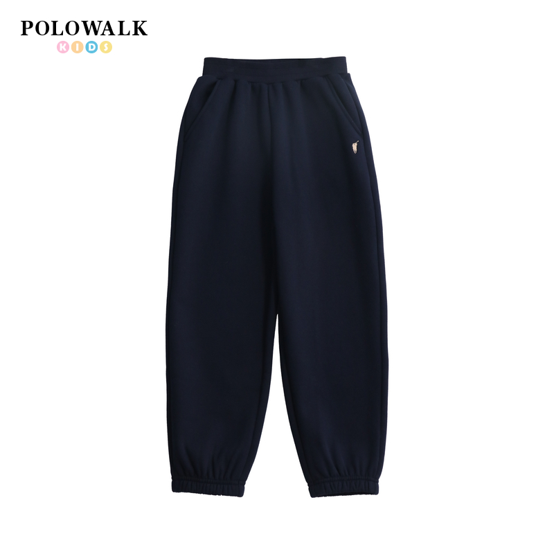 POLOWALK加绒卫裤中大童童装男童