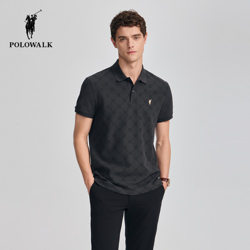 POLOWALK男式短袖POLO衫通勤