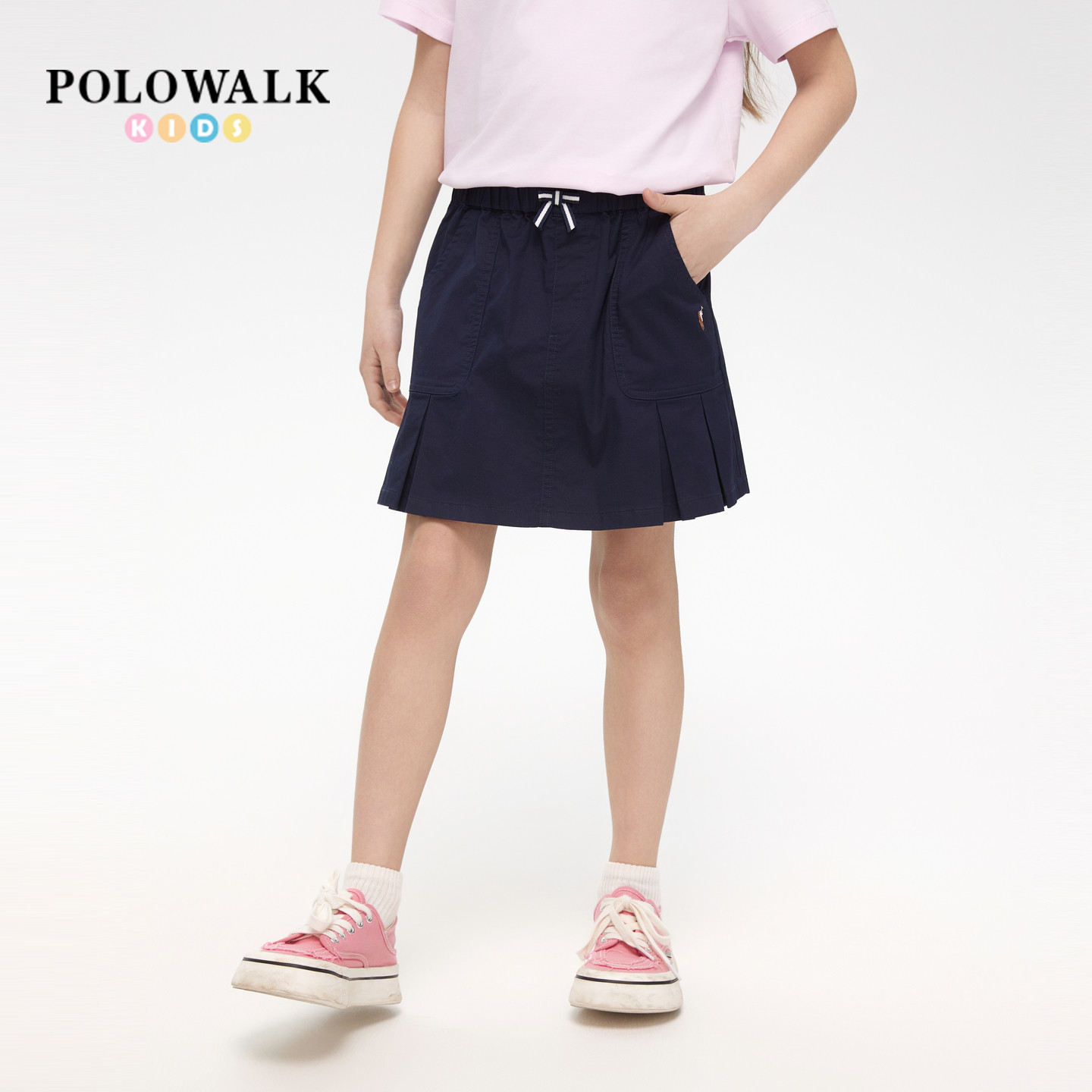 POLOWALK女童百褶裙日常