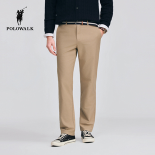 新品 2026春夏裤 男装 简约商务经典 POLOWALK男式 直筒休闲长裤 休闲裤