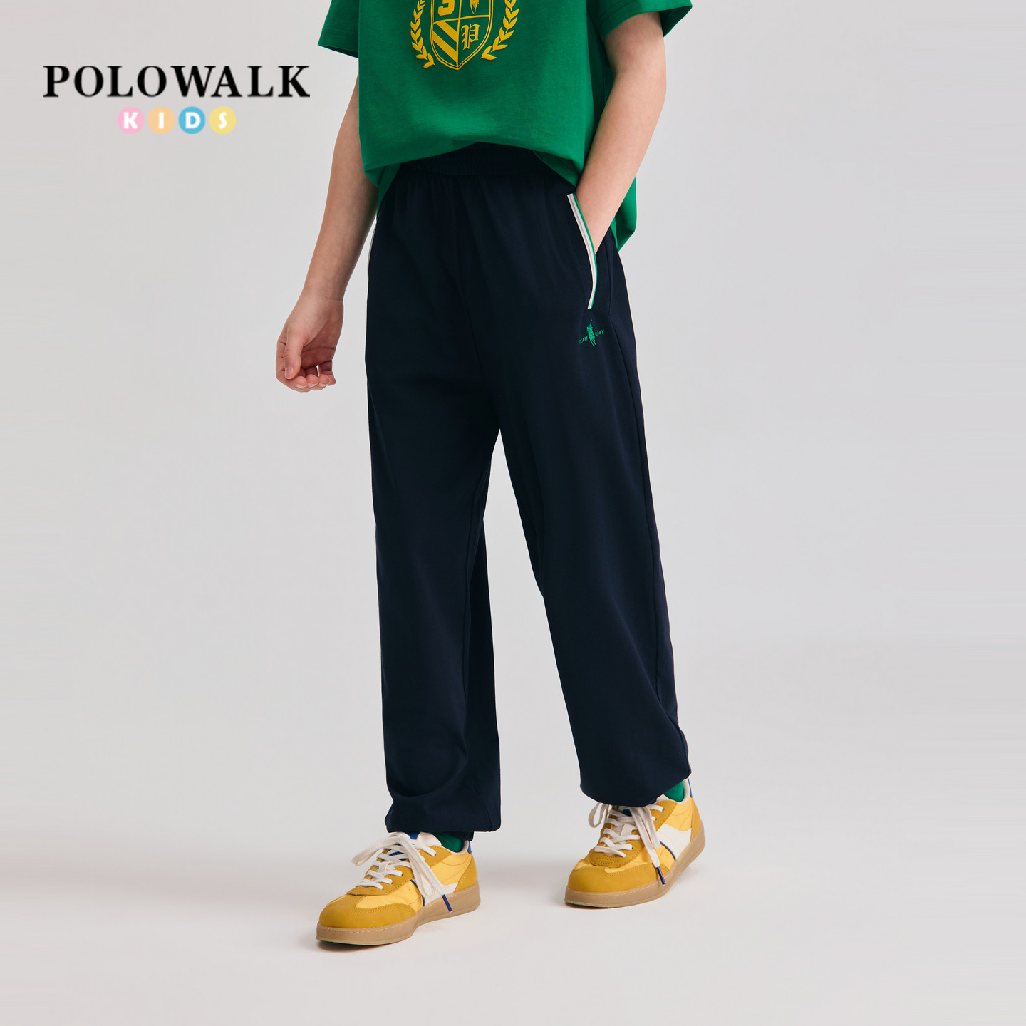 POLOWALK男童净色防蚊裤