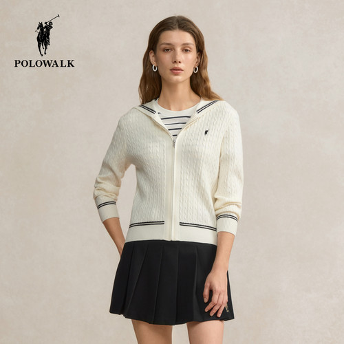 POLOWALK女式长袖针织衫