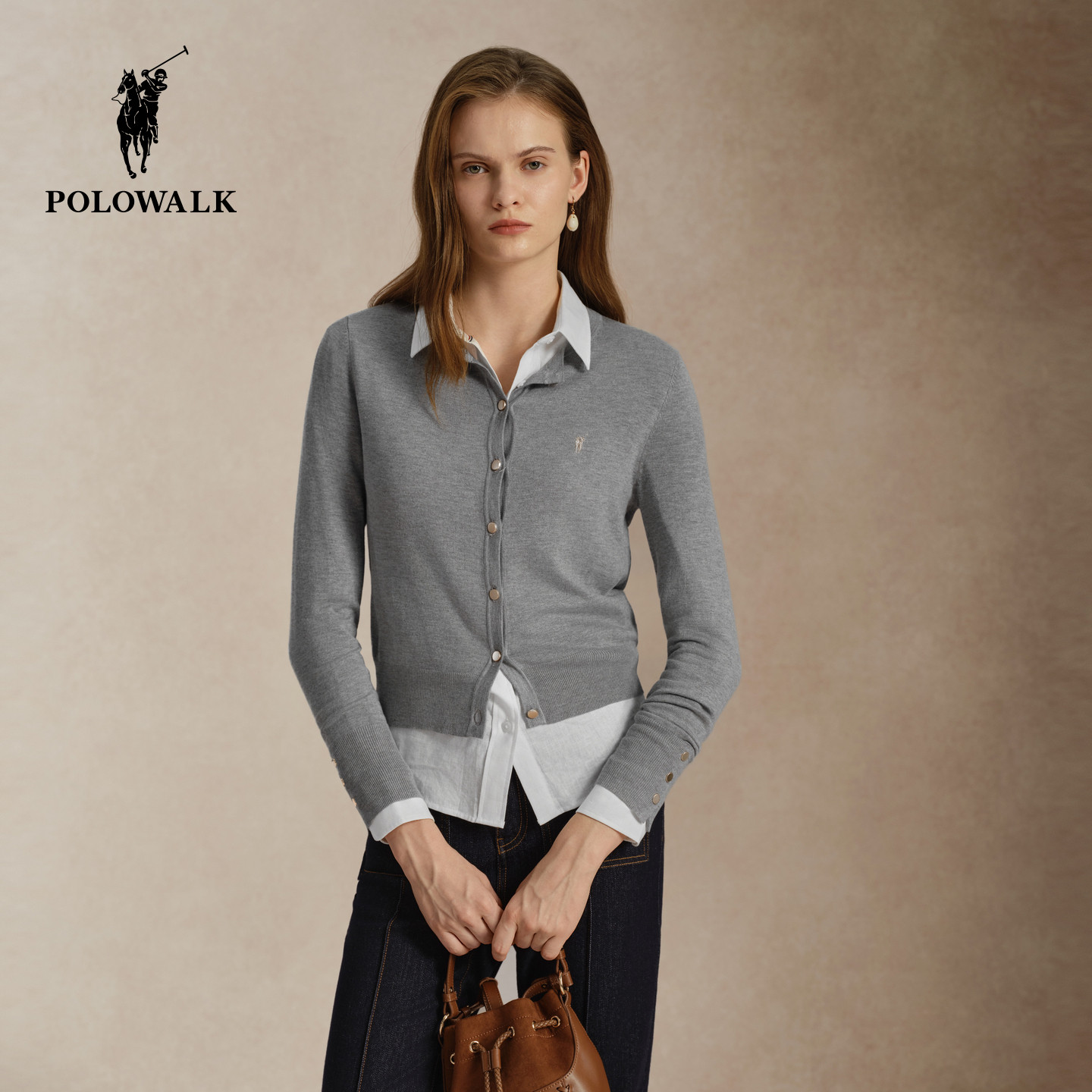 POLOWALK针织开衫女新款外套图片