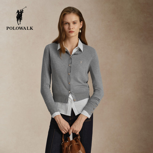 POLOWALK针织开衫女新款外套