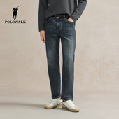 男式 复古休闲百搭通勤男装 2026春季 POLOWALK牛仔裤 裤 新品 直筒长裤