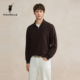 长袖 T恤2025冬季 新品 POLOWALK男装 男式 商务立领休闲直筒通勤上衣