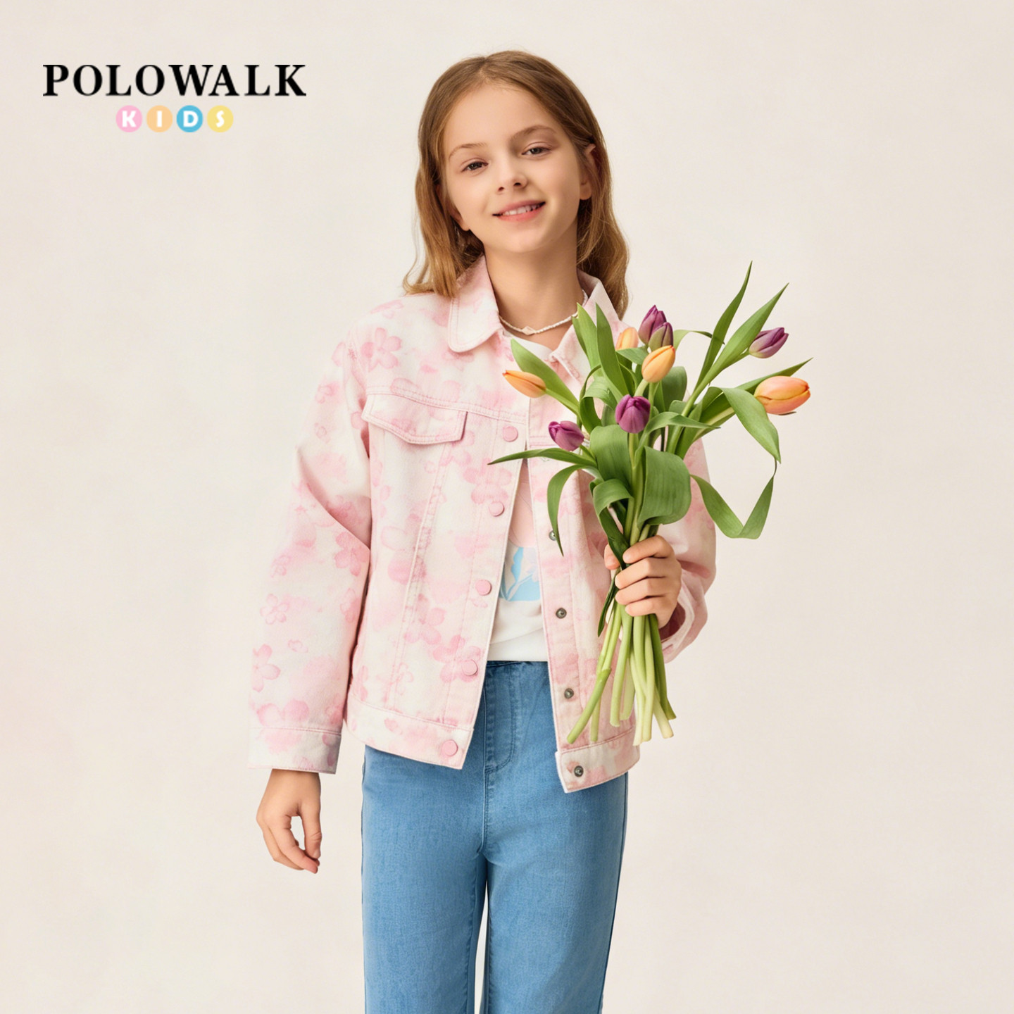 POLOWALK女童满印外套