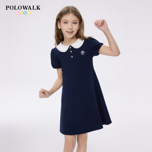 WALKPOLO学院风娃娃领童装短袖