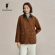 新品 外套2025秋季 简约复古风翻领休闲外套 女式 POLOWALK女装