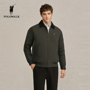 POLOWALK男式羽绒服2025冬季新品商务休闲90鸭绒通勤翻领羽绒外套