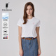 休闲百搭正肩显瘦上衣圆领内搭 新款 POLOWALK女士短袖 t恤夏季