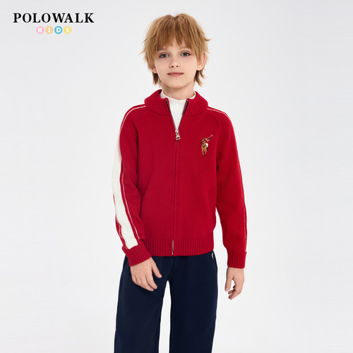 POLOWALK春季男童线衫开衫