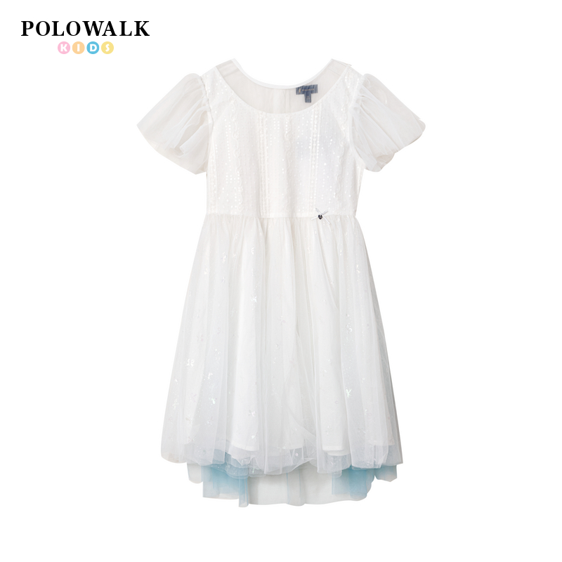 晕染童装洋气短袖女童透气连衣裙