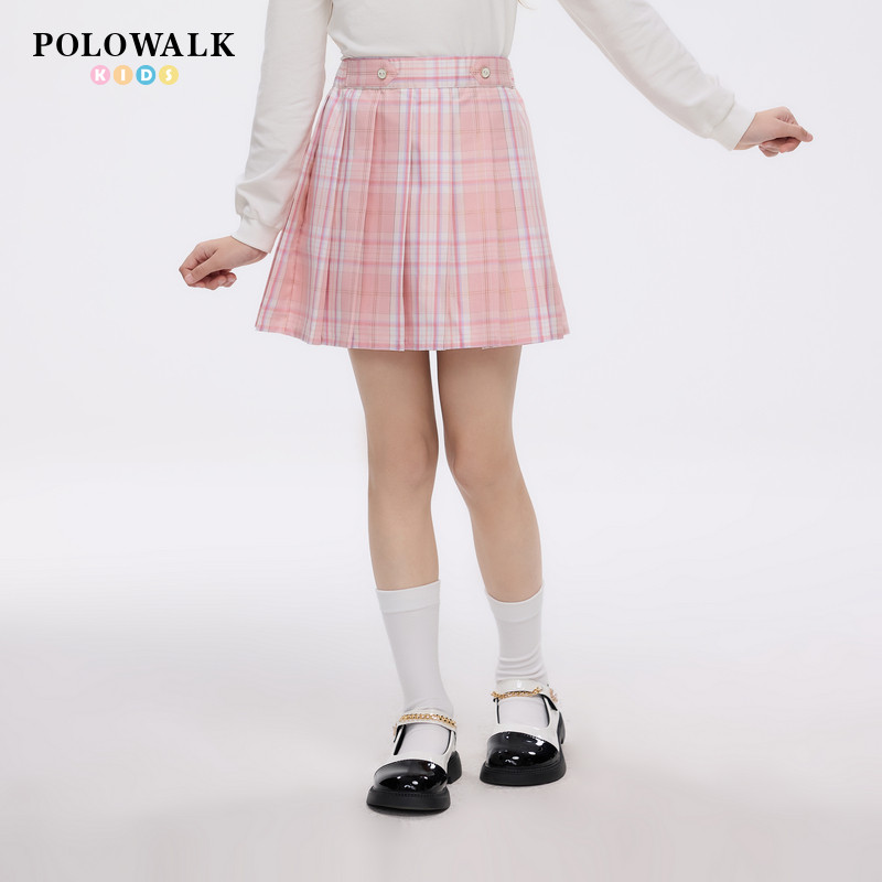 POLOWALK女童印绣花半裙