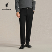 休闲裤 经典 2025秋冬裤 POLOWALK男式 新品 男装 直筒合体锥形休闲长裤