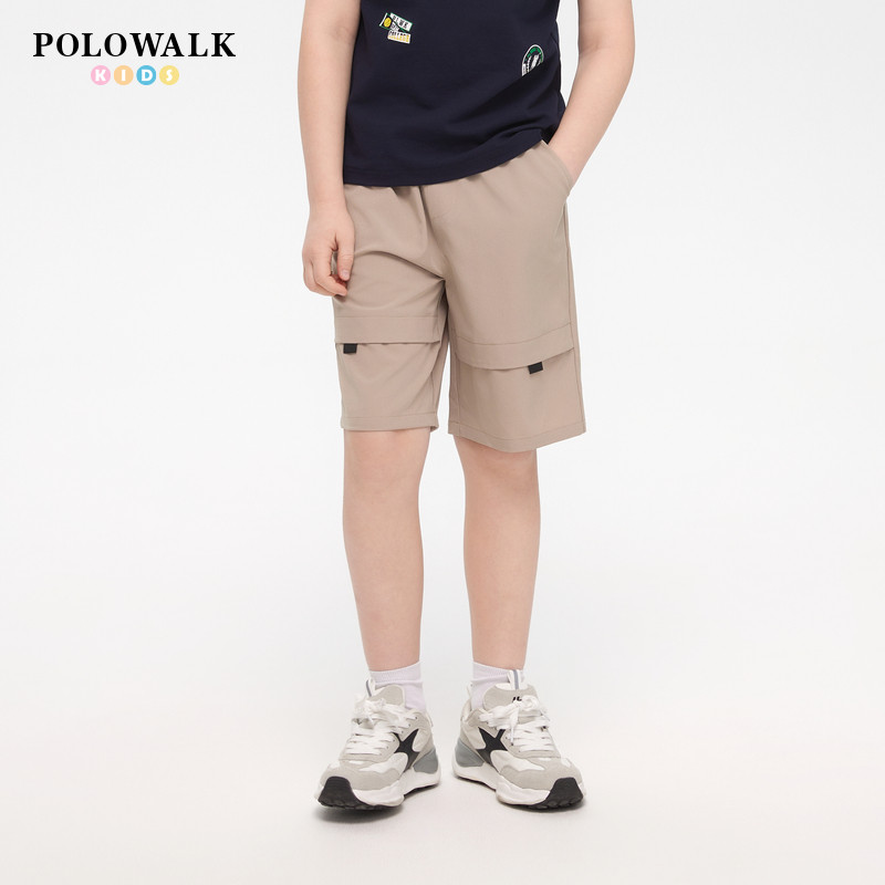 POLOWALK男童净色中裤图片