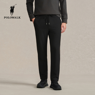 2025秋冬裤 简约通勤直筒百搭黑色裤 新品 休闲裤 子 男式 POLOWALK男装