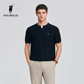 2026春季 针织衫 新品 双层领假两件短袖 POLOWALK男式 套头针织衫 短袖