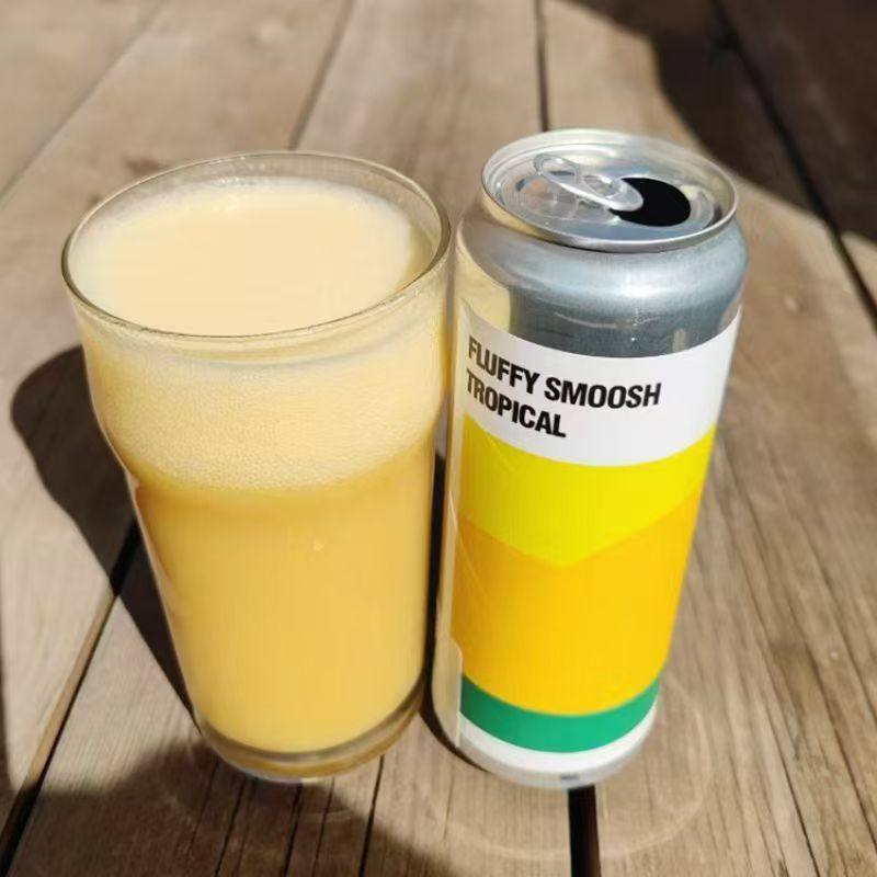 俄罗斯进口黑猫酿造 毛绒绒果昔热带风情果泥水果艾尔精酿啤酒